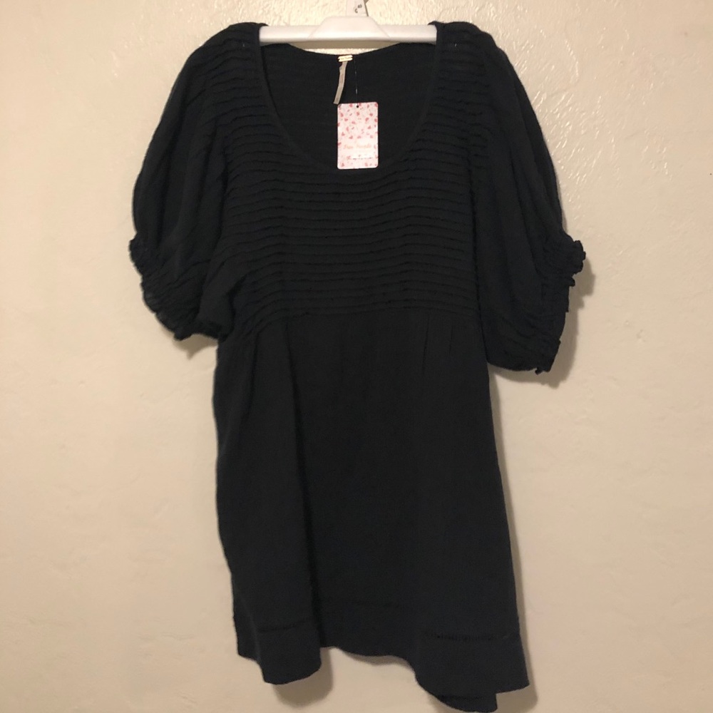 SOLD ON EBAY- Free People Black Combo Tee